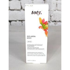 toty. Solaria Body SPF 50 Antioxidant Sunscreen Vegan Full Size  5.07 fl oz NEW